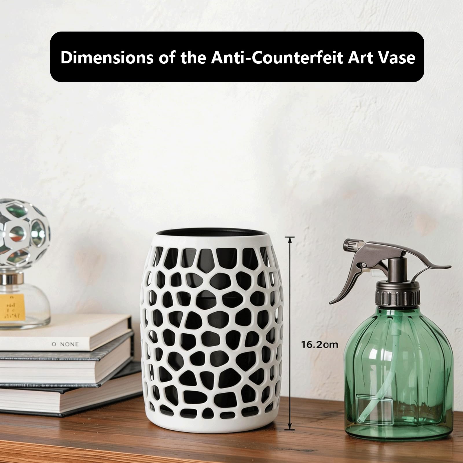 Camera Disguise Vaso per telecamera Ring per interni (2a generazione) – Decorazione per piante con telecamera nascosta e canale cavo integrato, nascondiglio decorativo per la sorveglianza
