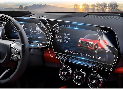 Vista 145 de CDEFG Cristal templado para Chevrolet Silverado/GMC Sierra 2025, pantalla táctil de 13.4 pulgadas, accesorios para Chevy Silverado/Sierra 1500