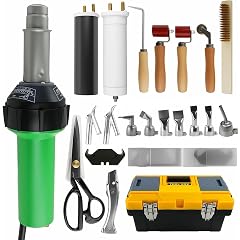 110V 1600W Professional PVC Roofing Welding Tools Hot Air Plastic Welder Kit with Plastic Case Heat Gun Kit