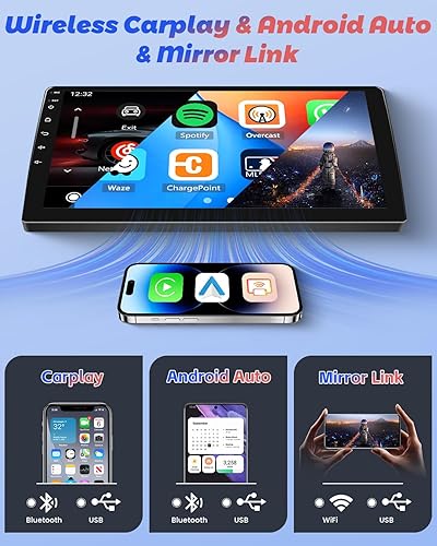 Miniatura 3 de Radio de coche Android 2+64G para Honda Accord 2003 2004 2005 2006 2007, 9 pulgadas pantalla táctil Radio inalámbrico Carplay Android Auto, WiFi