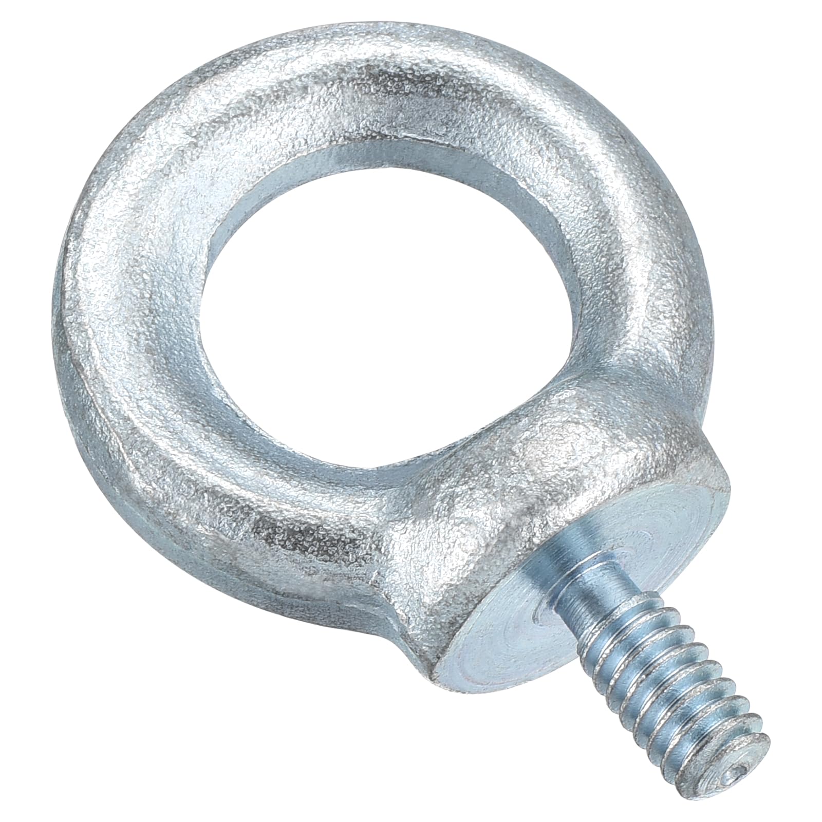METALLIXITY Shoulder Eye Bolt (1/4"x1/2") 4Pcs, Carbon Steel Machinery Lifting Ring Threaded Eye Bolt - for Load Hoisting White
