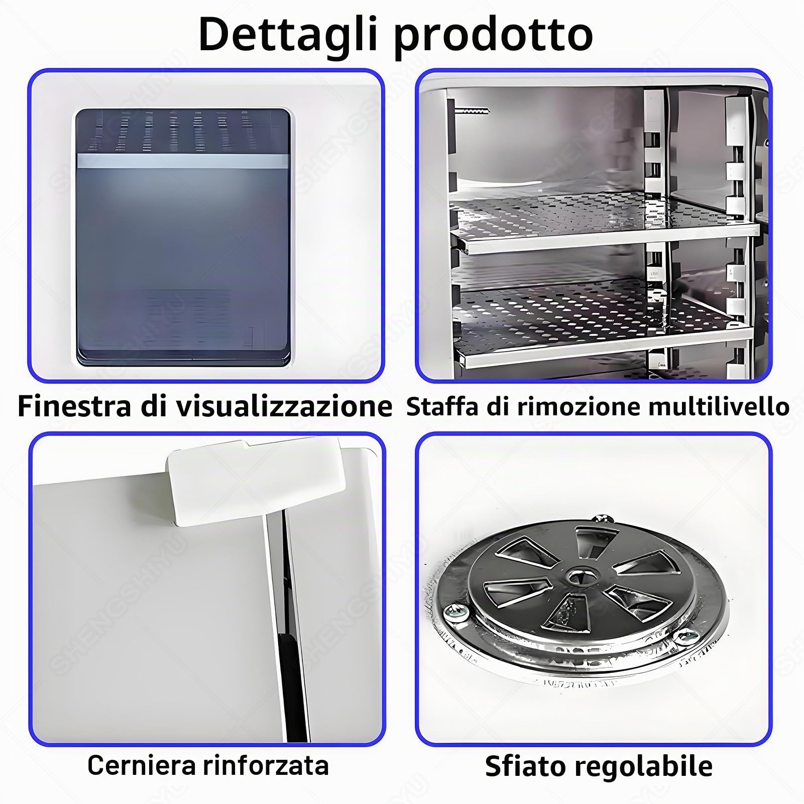 Forno Elettrico da Laboratorio,Forno per Trattamento Termico,Forno di Essiccazione a Convezione d'Aria,Temperatura Massima 300°C,Temperatura Costante per Essiccazione in Piccoli Lotti 16L