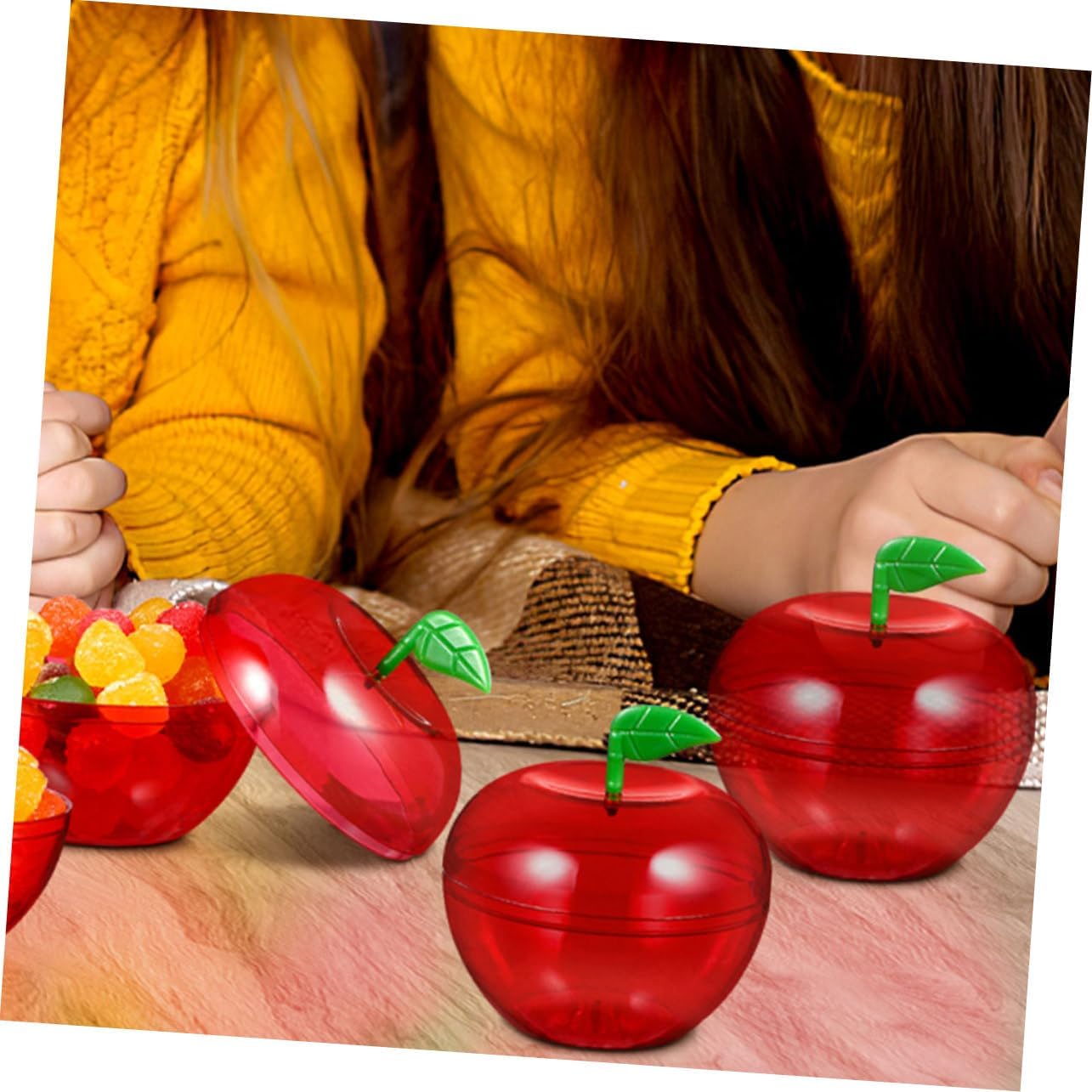 Didiseaon 80pcs Shaped Candy Containers Plastic Treat Boxes for Christmas Weddings and Parties Fun Goody Storage for Favors and