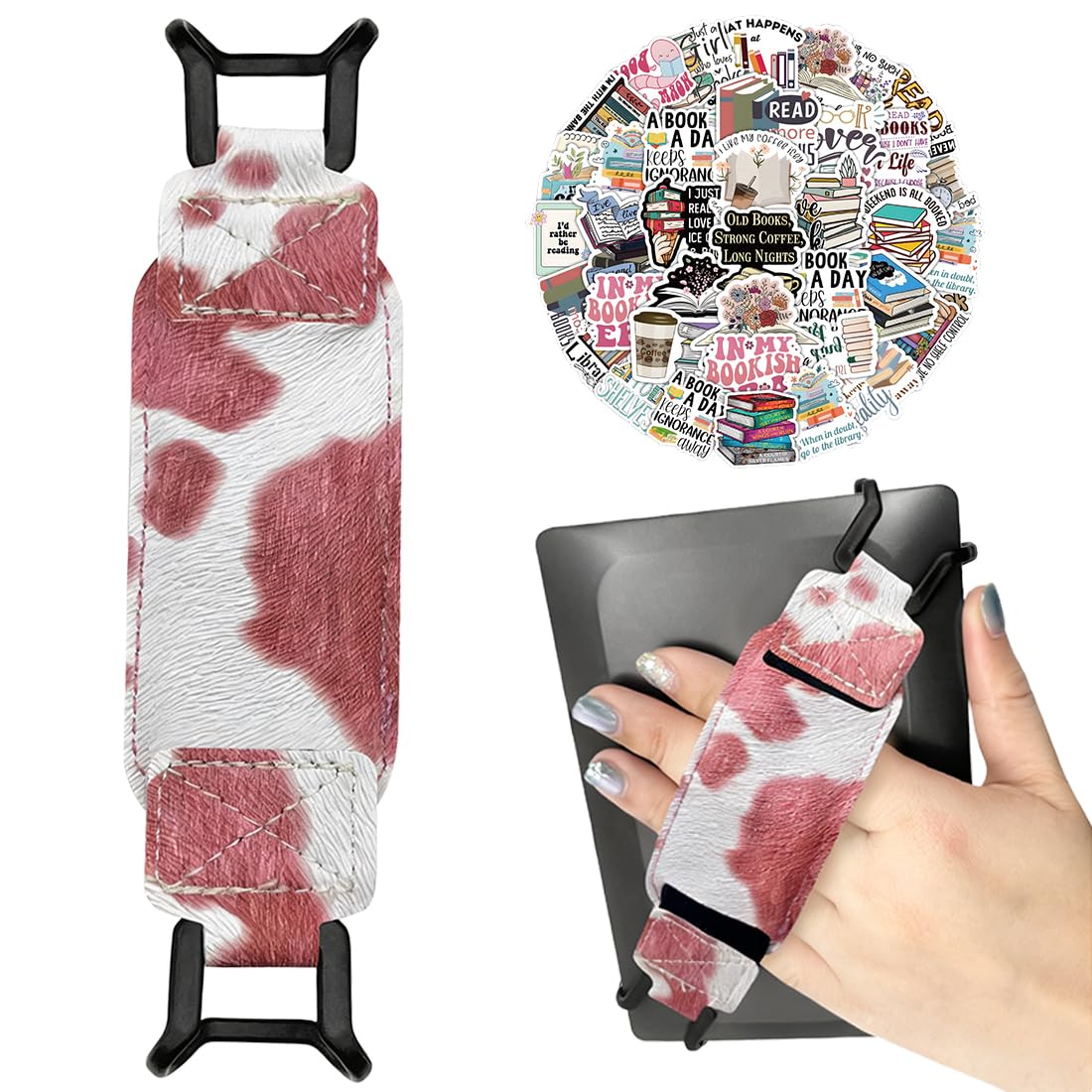 LEPGUYO Coque Transparente Kindle 6 Pouces, Pour 11e Génération 2024/2022 ( RS23CV/C2V2L3), Dos Silicone Anti-Rayures, 50 Stickers Lecture Rétro Offerts