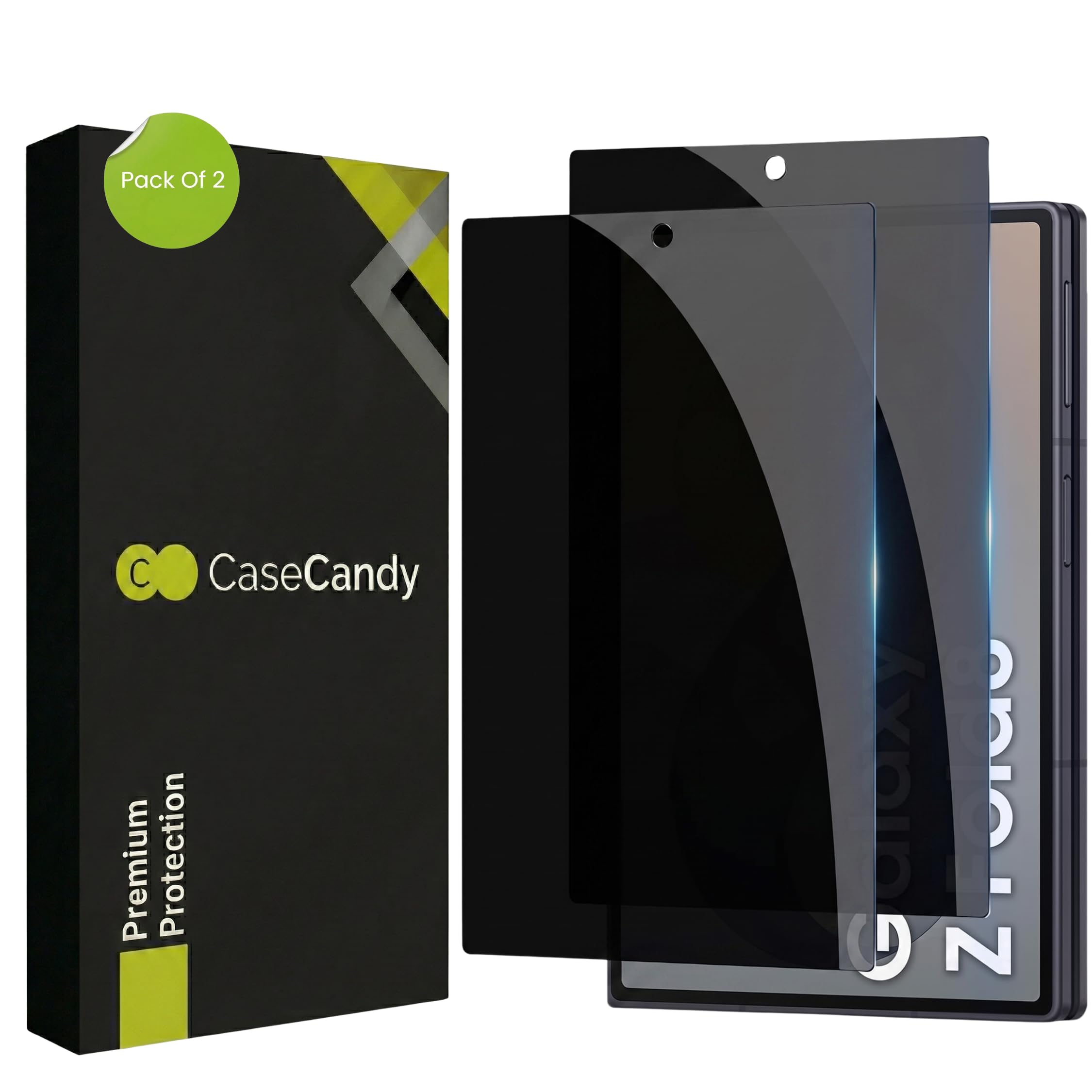 CaseCandy® - (2 Pack) Anti-Spy Privacy Tempered Glass for Samsung Galaxy Z Fold 8 (Wide) - HD Privacy Glass Guard Protector - Scratch Resistant/Bubble-Free Installation/HD-image-22