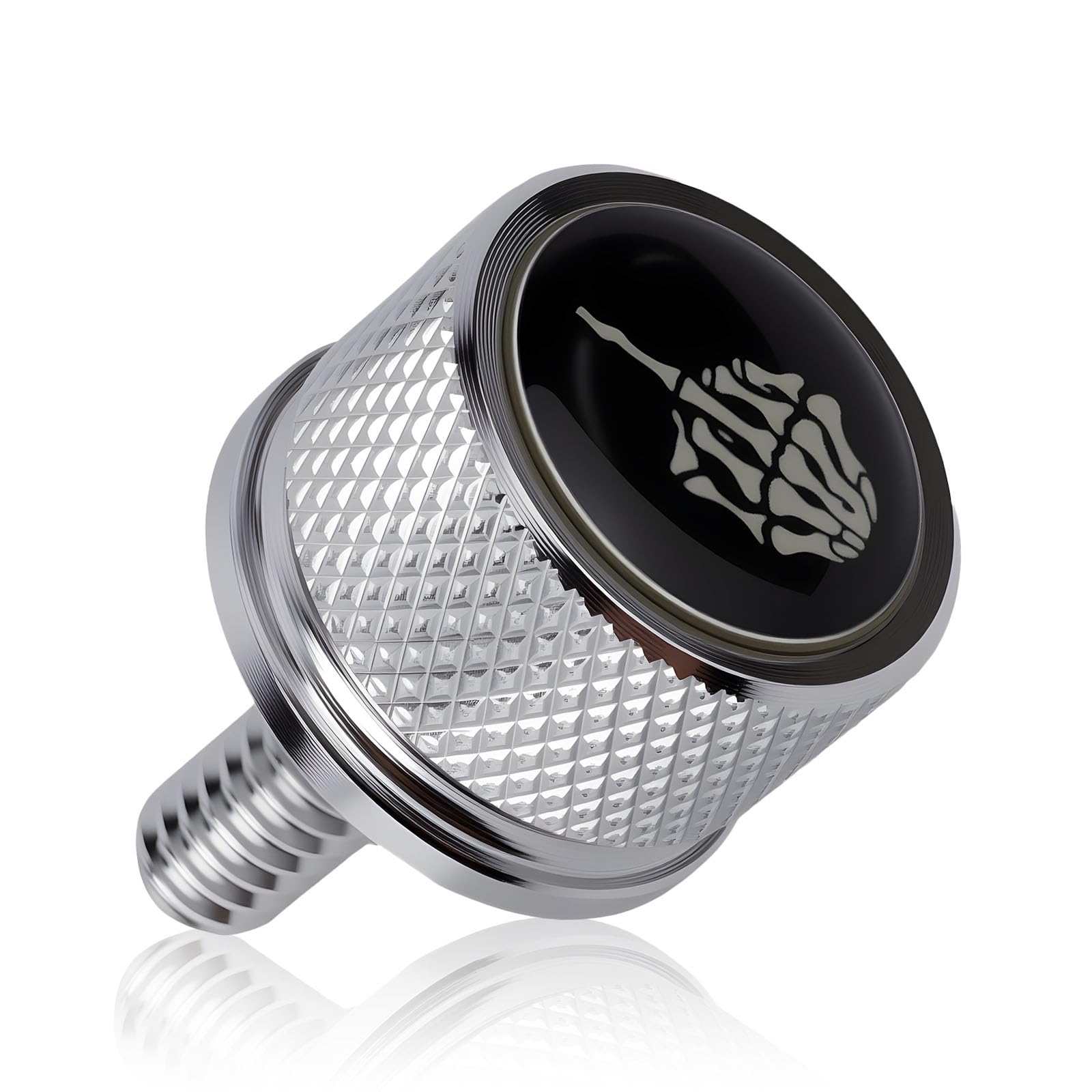 Chrome Billet Iron Cross Knurled Bolt For Harley-Davidson – Seat To Fender Mounting - View #3