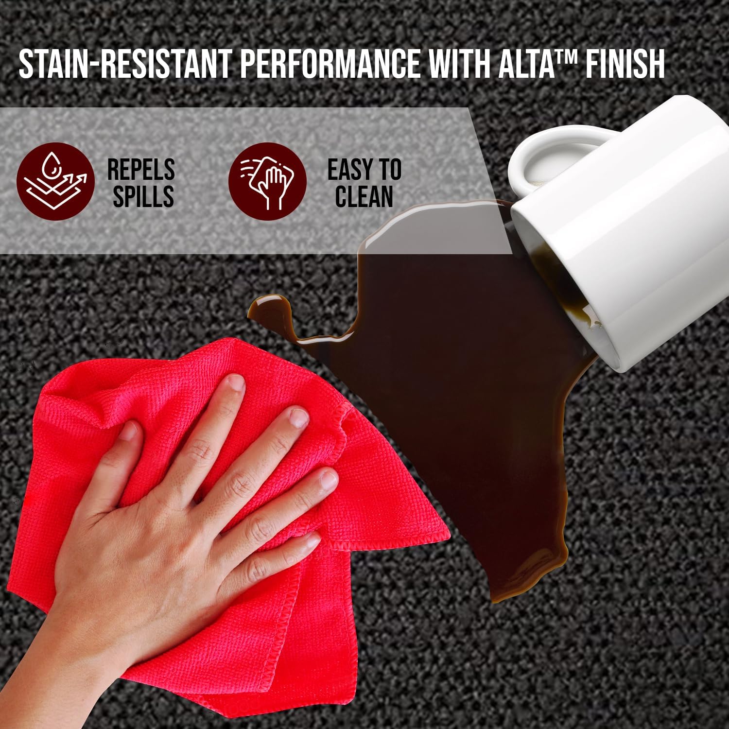 Kinsley Fabrics Drift Glacier 1 Yard - Stain Resistant, 100% Polyester, Latex Backing, 56" Width, Non-Directional, Jacquard Weave, Durable Upholstery Fabric