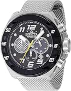 Invicta Racing Men 48.0mm Stainless Steel Black + Steel Black+Light Grey dial VD53 Quartz