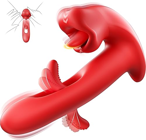 FOBONO Vibrador de juguetes sexuales para mujer, juguete sexual de rosa con 7 patrones de besos, 7 aletas y 10 modos de vibración, vibradores de