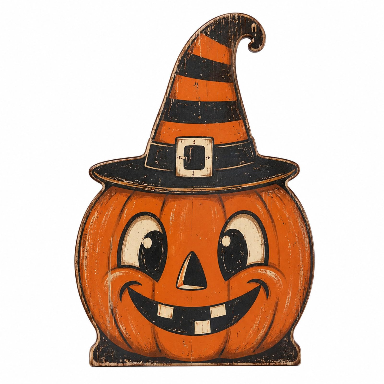 LWHZOFR Halloween Wooden Character Tabletop Decor - Double-Sided Freestanding Halloween Figurine for Mantel Shelf Tiered Tray Table Centerpiece Home Seasonal Decoration