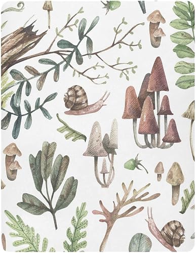 Miniatura 2 de Sábana bajera ajustable para cuna para niños y niñas, sábana de punto de jersey de seta y caracol para colchones estándar de cuna y cama de niños