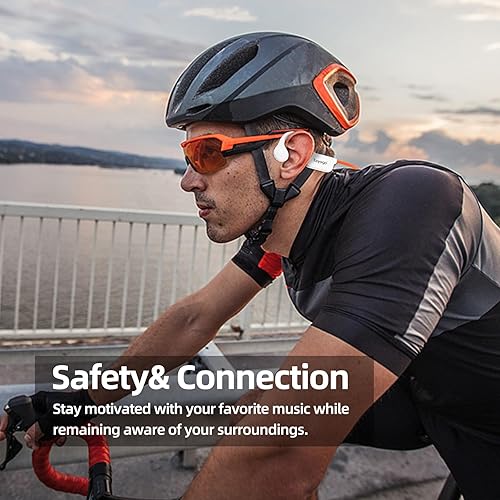 Miniatura 4 de Tayogo Auriculares de natación, IPX68 impermeables de conducción ósea Bluetooth 5.4, auriculares de oreja abierta, 32G de reproductor de MP3,