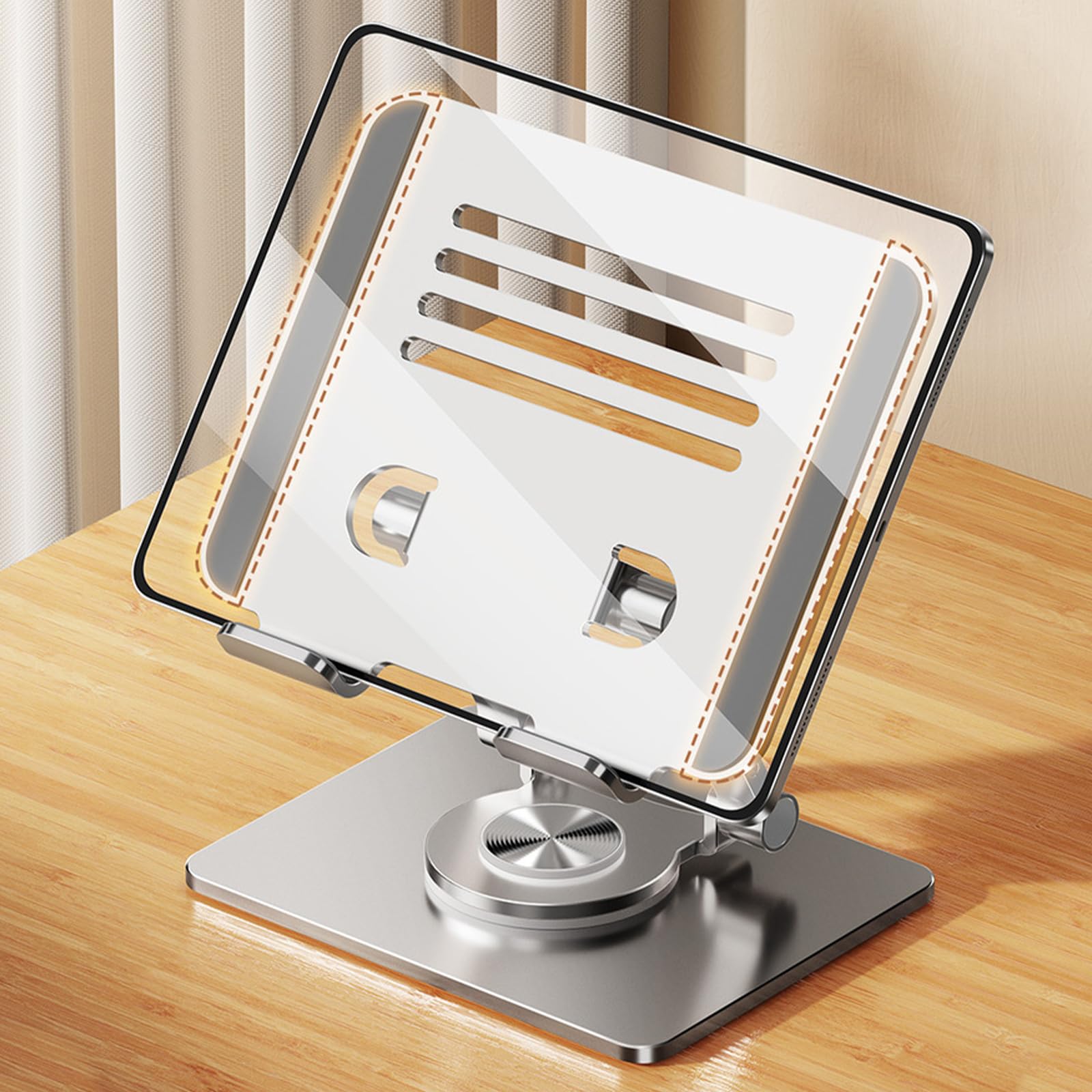 Supporto per tablet Supporto da tavolo pieghevole portatile girevole a 360 gradi per tablet portatile supporto da tavolo