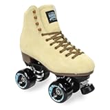 Boardwalk Unisex Outdoor Roller Skates - Retro Boots with Suede Leather & Rubber - ABEC 3 Bearings & Aluminum Trucks - Boardwalk 82A Outdoor Wheels