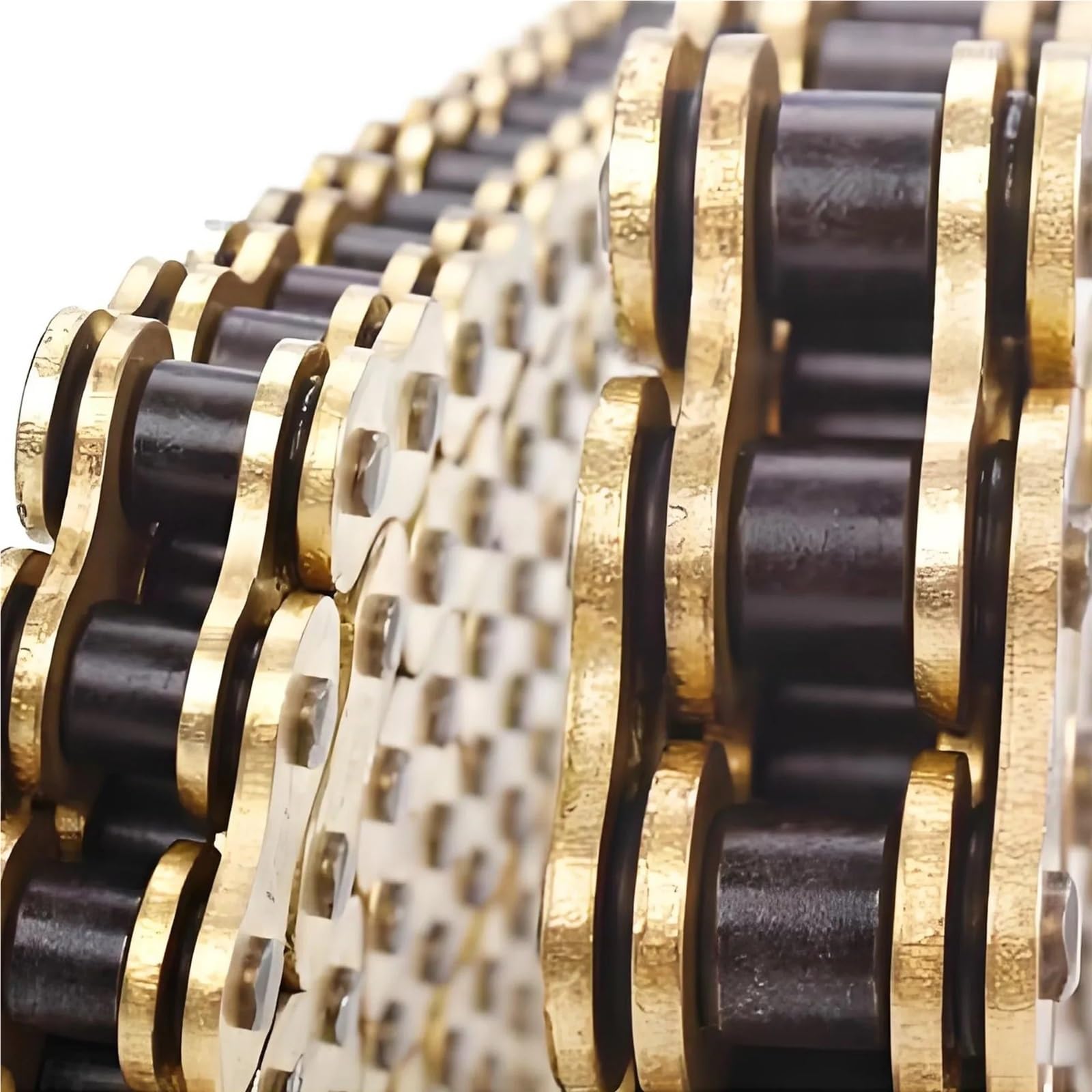 Catena di trasmissione Guarnizione per catena moto, anello di tenuta per catena 520, 525, 530, 428 catene da 120 a 136 maglie, adatta per Yamaha, adatta per Kawasaki,(428 Chain 136 Links)