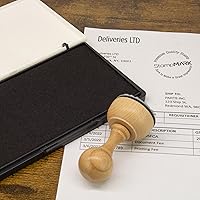 Vista 3 de Almohadilla de sello prémium tamaño mediano 3 x 4 pulgadas – para sellos de goma tradicionales – Almohadilla de fieltro color rosa