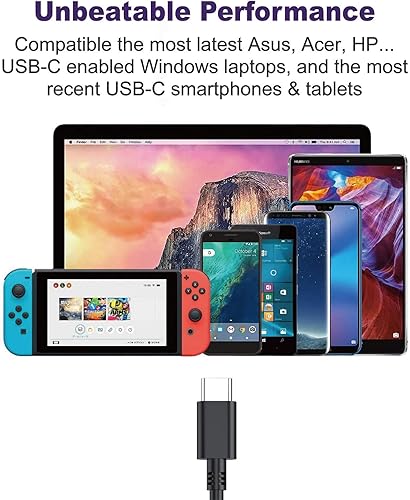 Miniatura 3 de Cargador USB C de 65 vatios, cargador tipo C para laptop Lenovo Thinkpad X1 Carbon Chromebook T480s T490, LG Gram 14 15 16 17, Dell XPS Latitude