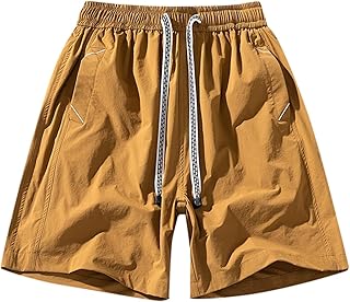 Bermudas Hombre Verano Trabajo - Hombres Verano MontañA Camping Color SóLido Cargo Shorts Hombres Moda con Pantalones Cortos Casuales Moda Hombres Pantalones Impermeables Hombre