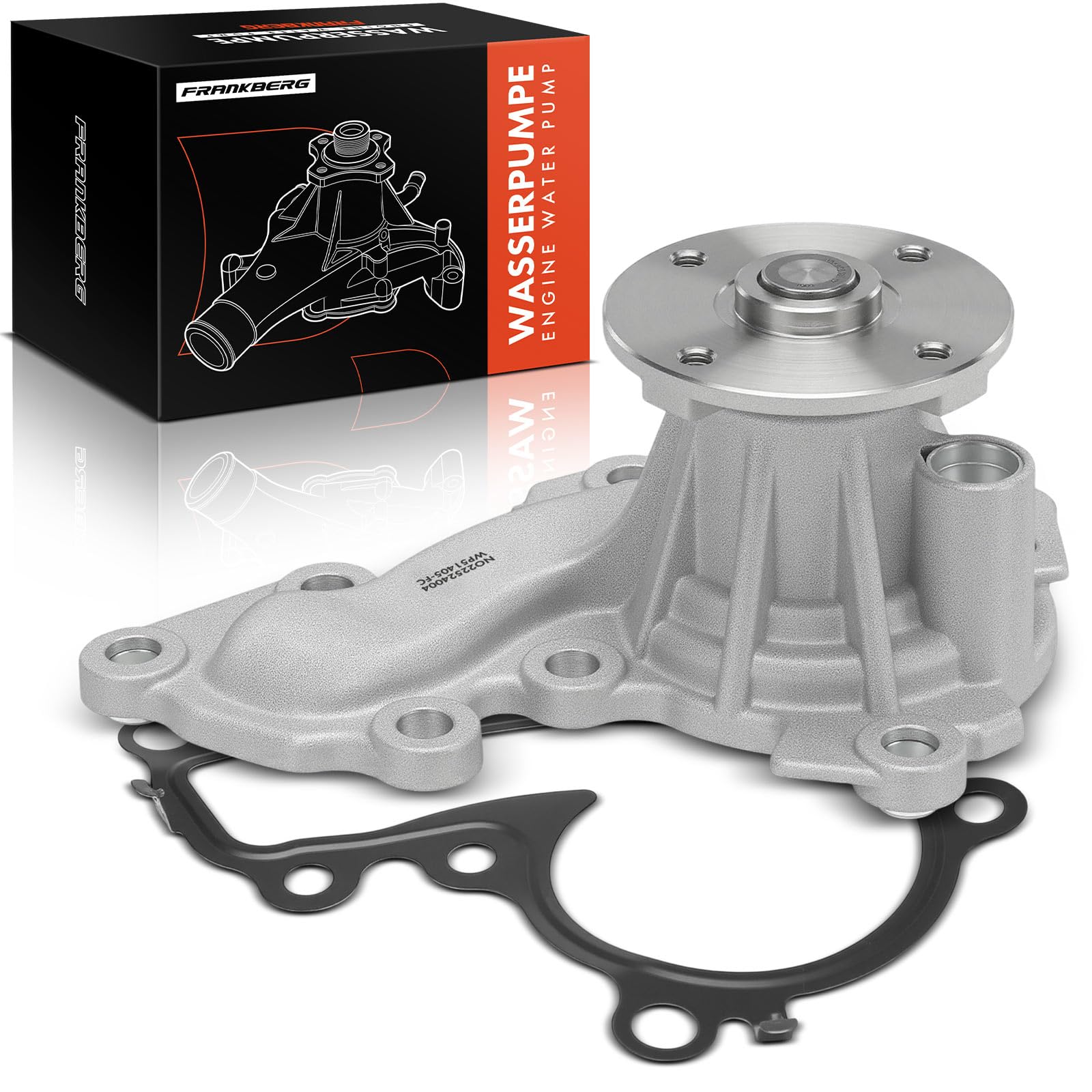 Frankberg Pompa dell'acqua/pompa del liquido di raffreddamento 2510004050 | Compatibile con: Kona Box/SUV OS OSE OS, Ceed Sportswagon CD, Kona OS OSE OS, i20 GB IB, Stonic YB, Picanto SÌ, Ceed CD