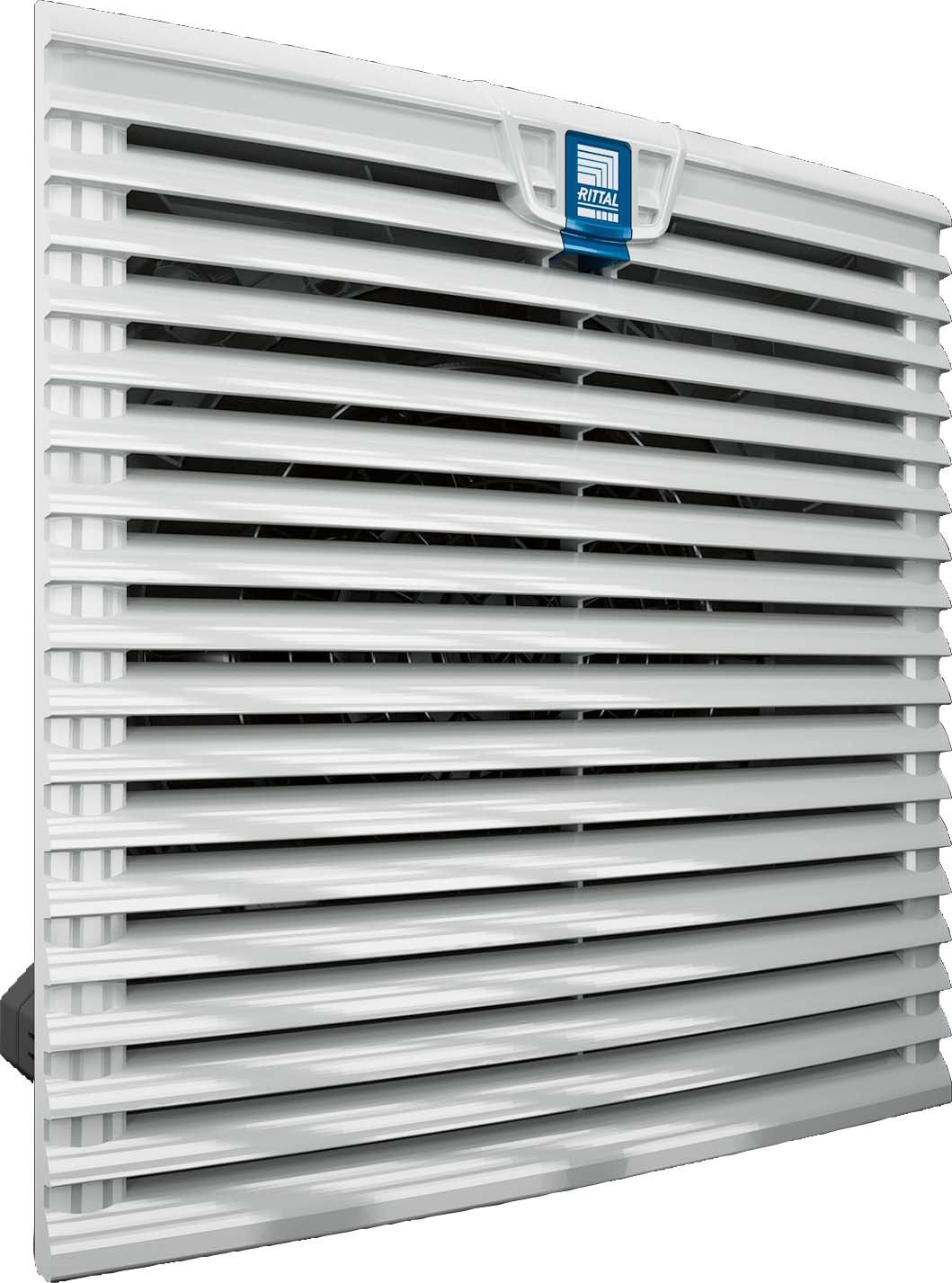 Rittal 3239.110, Filter Fan, 67.7 cfm, 115V, 50/60Hz, 8.03" Height x 8.03" Width