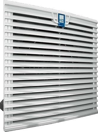 Rittal 3241.110, Filter Fan, 144.2 cfm, 115V, 50/60 Hz, 10" Height x 10" Width