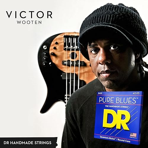 Miniatura 5 de DR Strings PURE BLUES - Cuerdas para bajo (PB-45), color plateado