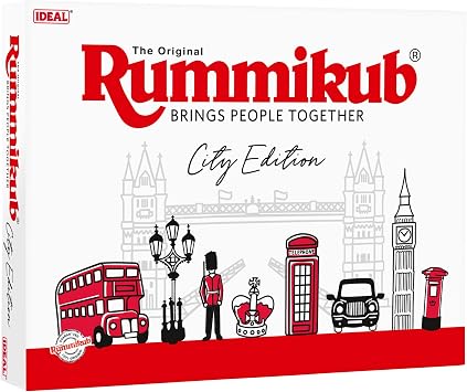 Rummikub IDEAL City Edition Brings People Together | Family Games | 2-4 Players | Ages 8+