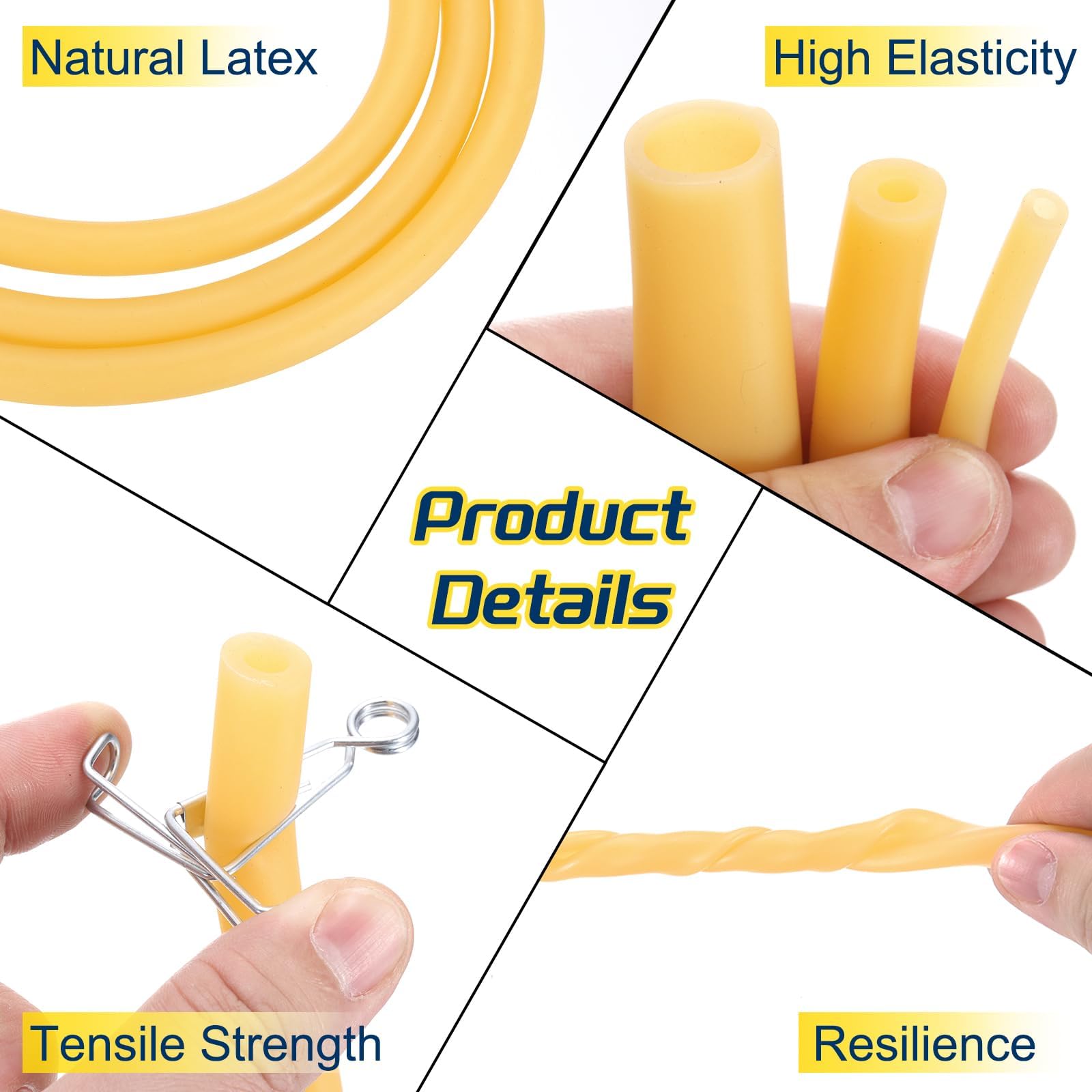 Élingue En Latex Naturel, 1M 3mm X 6mm, Pour La Chasse, Tir à L