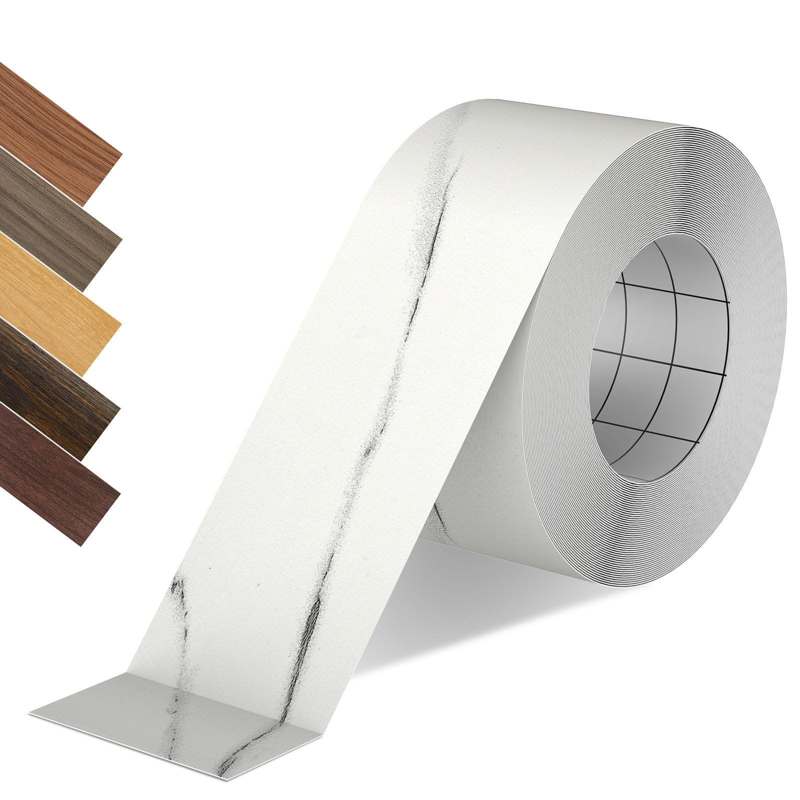 Cinta de reparación de grano de madera, parche autoadhesivo de reparación de grano de mármol de 2.4 pulgadas x 100 pies para mesas, sillas, zócalos, puertas, ventanas, suelos, artesanía.