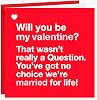 Funny Valentines Day Card for Husband or Wife - Valentine's Day Card for Him or Her - Valentine's Day Cards for Fiance Fiancee - Married For Life Valentine's Day Card