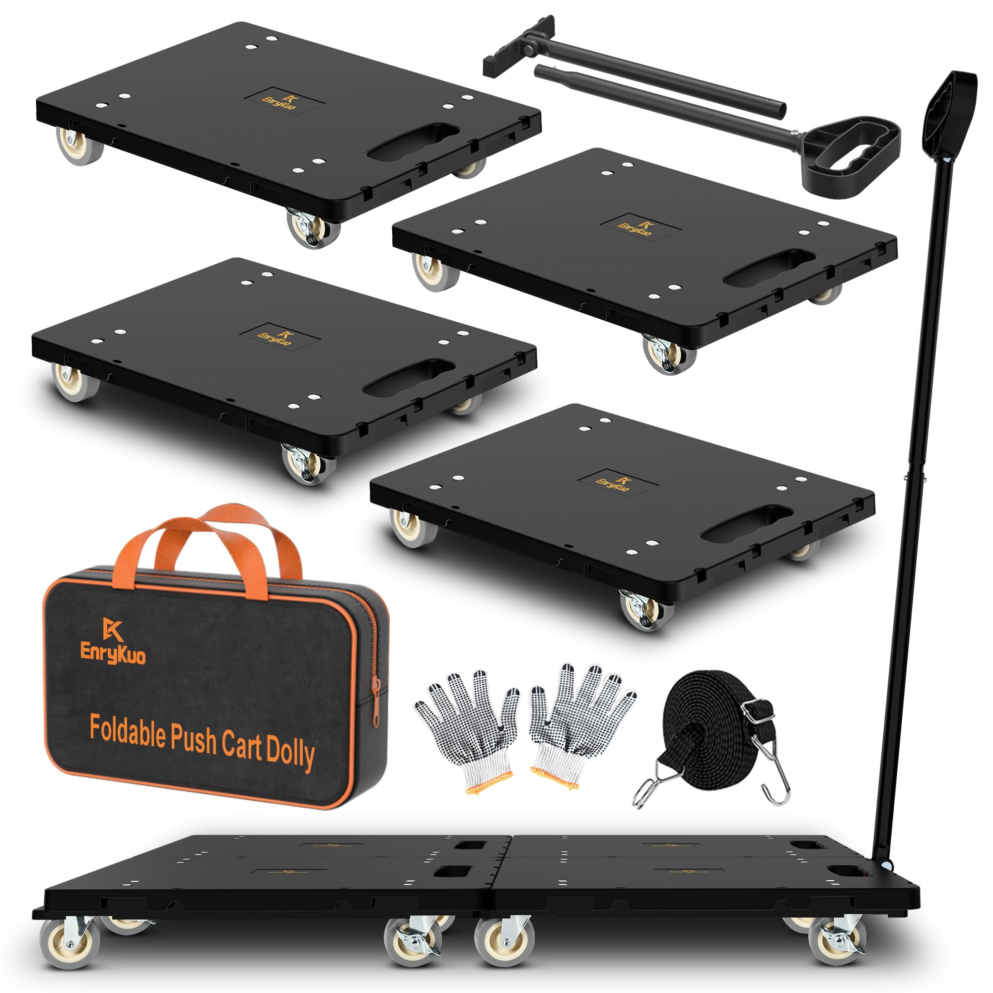 EnryKuo Furniture Dolly Set - Move Heavy Items Easily -1