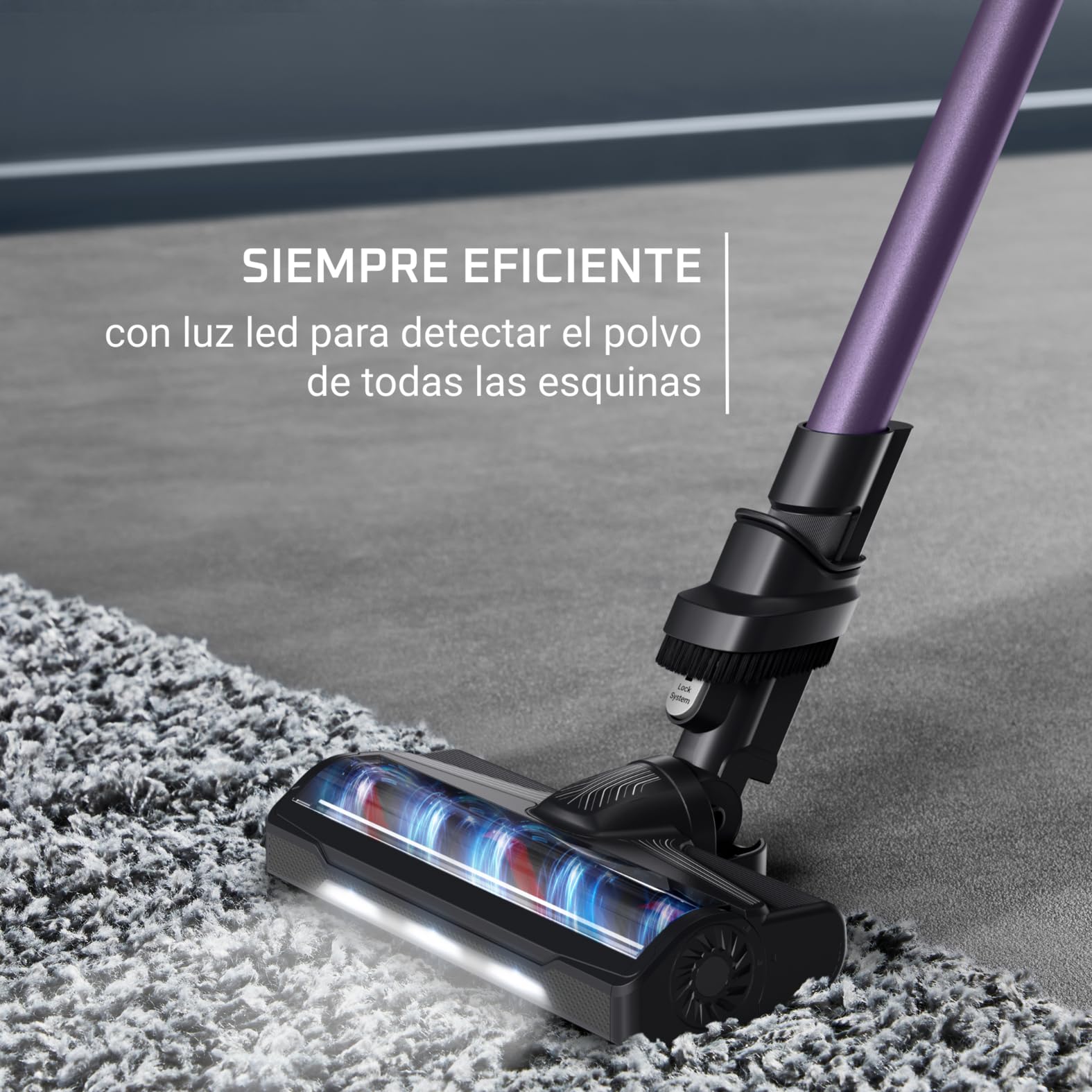 Rowenta X-Pert 7.60 Aspiradora sin cables, 140W, filtro HEPA, 45 min, luz LED, lila