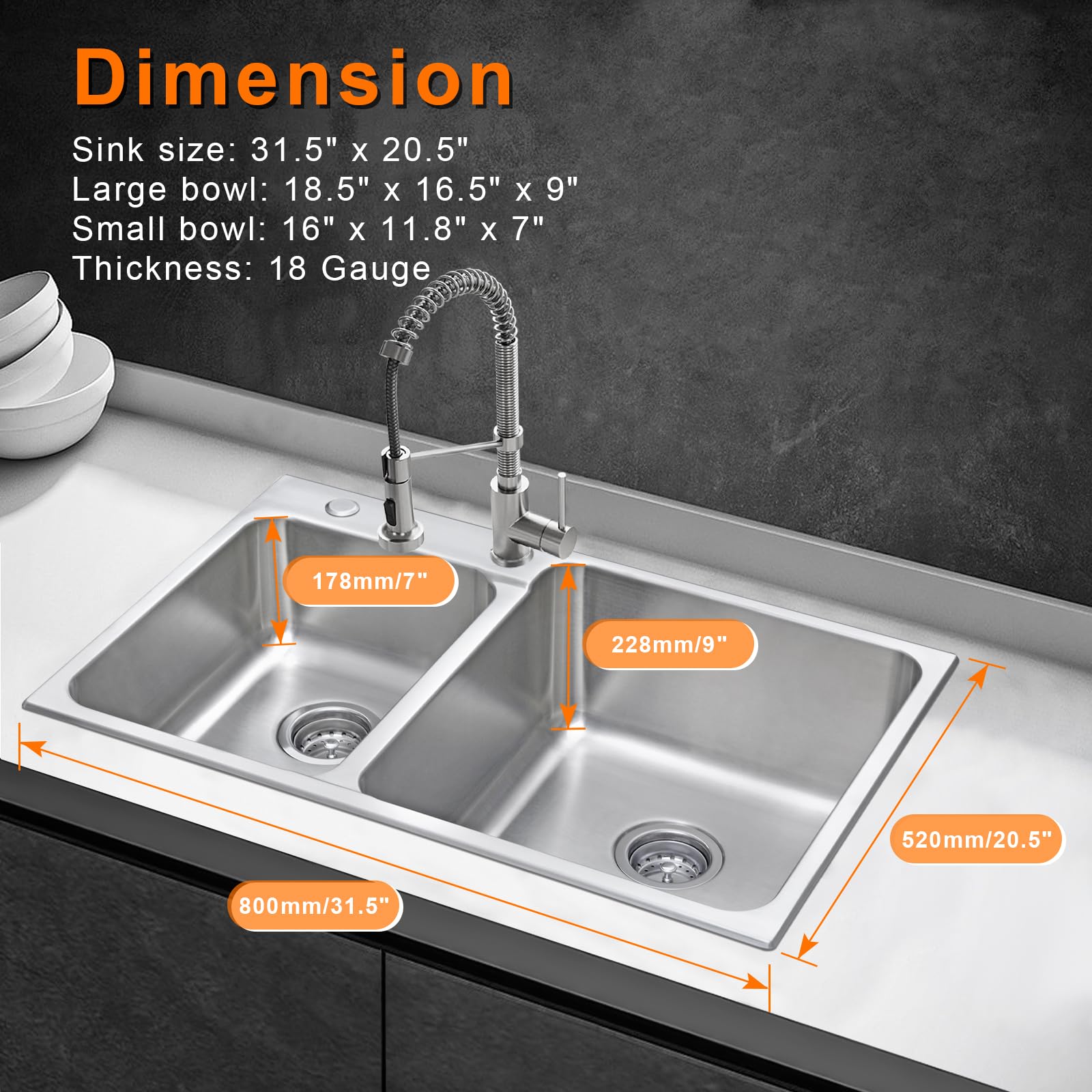Kitchen Sinks at Lowes.com, image size:1600x1600