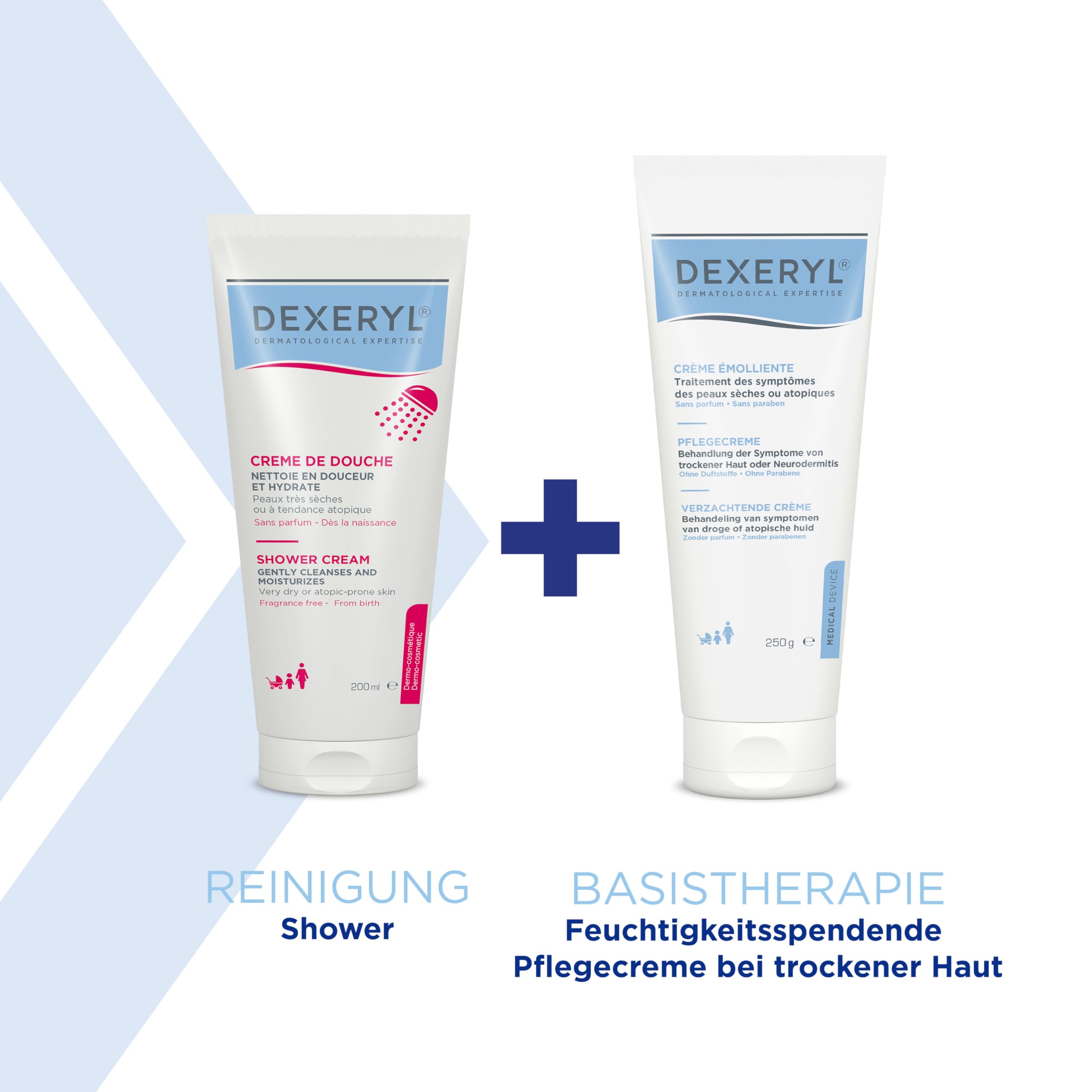 DEXERYL Shower Duschcreme für sehr trockene Haut, 200 ml Rozwiązanie