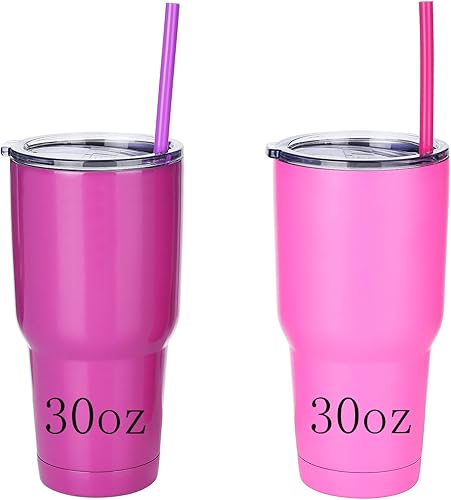 Miniatura 4 de ALINK Pajitas de silicona reutilizables para batidos, 12 pulgadas, extra largas, flexibles, de medio galón, repuesto para taza de viaje alta, vaso