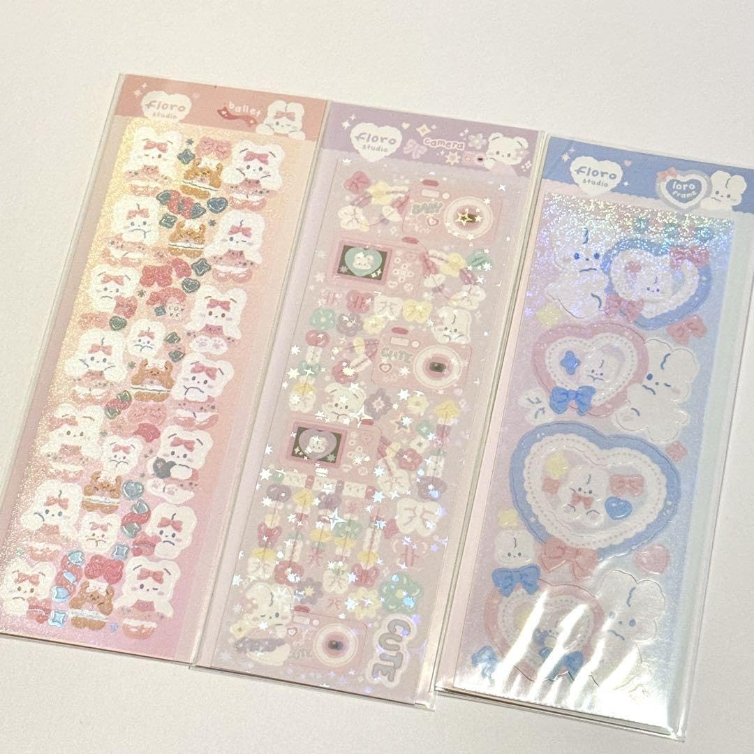 Amazon.co.jp: Floro studio 韓国作家さま シール ステッカー セット