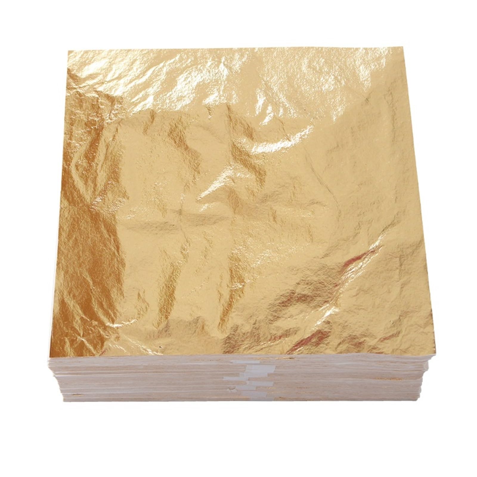 Gold Leaf Sheets, Gold Foil Transfer Sheets 1000 Pack for Nail Art DIY 5.5-6.3 Inches(6.3inch(16x16cm))