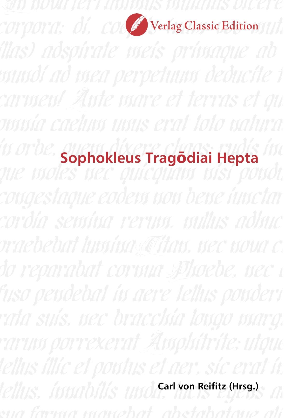 Sophokleus Trag?diai Hepta
