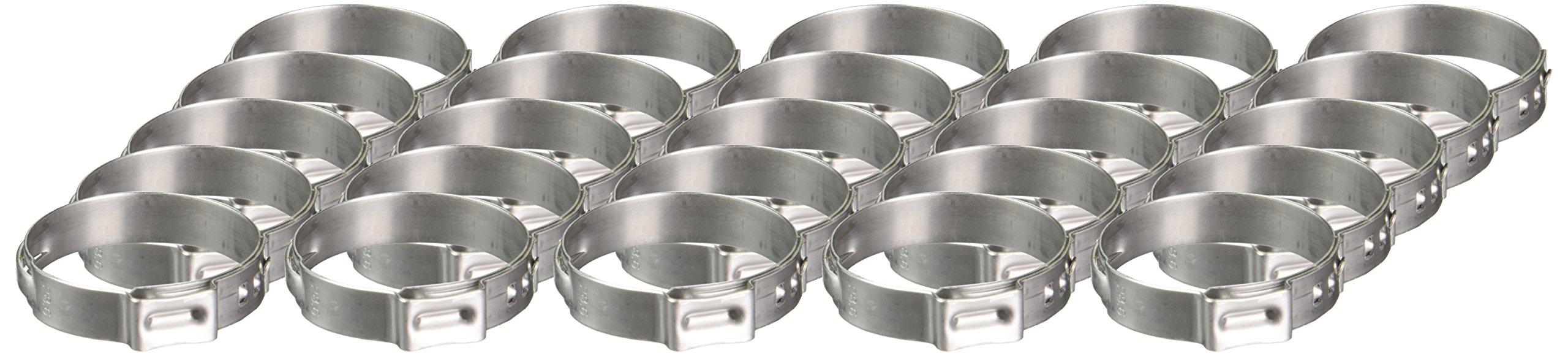 Oetiker 16700035 Stepless Ear Clamp, One Ear, 7 mm Band Width, Clamp ID Range 25.4 mm (Closed) - 28.6 mm (Open) (Pack of 25)