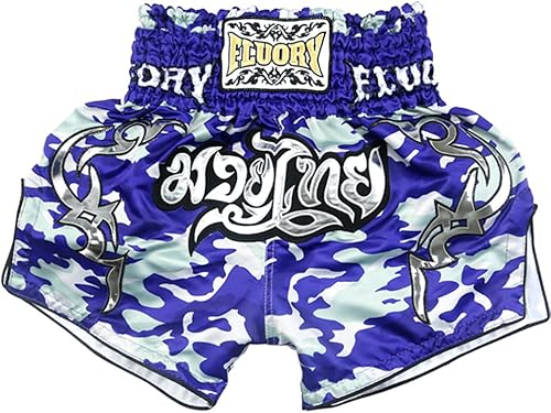 FLUORY Tamaño de los pantalones cortos Muay Thai XS, S, M, L, XL, 2XL, 3XL, 4XL, pantalones cortos de boxeo para hombresmujeresniños con muchos