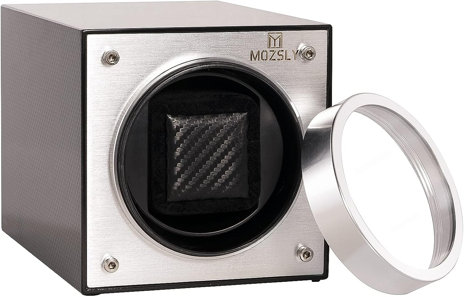 Single Watch Winder for Automatic Watches MOZSLY Battery Powered AC Adapter 12 Rotation Modes Winding Box with Quiet Motor Black : MOZSLY: Clothing, Shoes & Jewelry