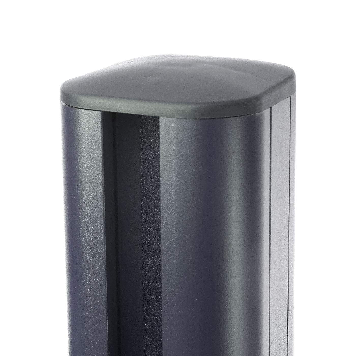 Mendler Słupki aluminiowe Sarthe-WPC, słupek, system wtykowy 1,86 m - szary