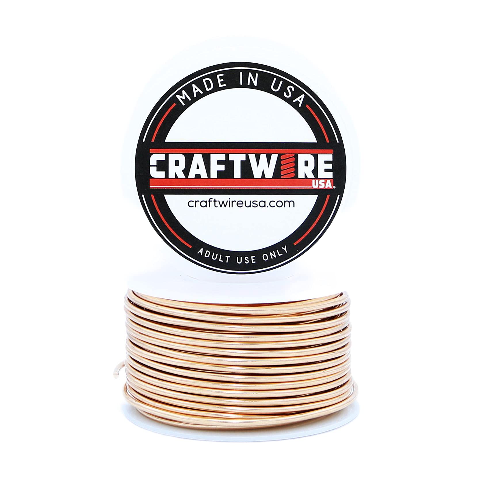 Craftwire USA Solid Bare Bronze Wire Round Selection, Dead Soft, 12 LB, 14 Gauge