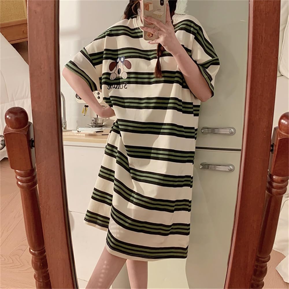 Amazon | [Kyonuza] ルームワンピース レディース 膝下丈