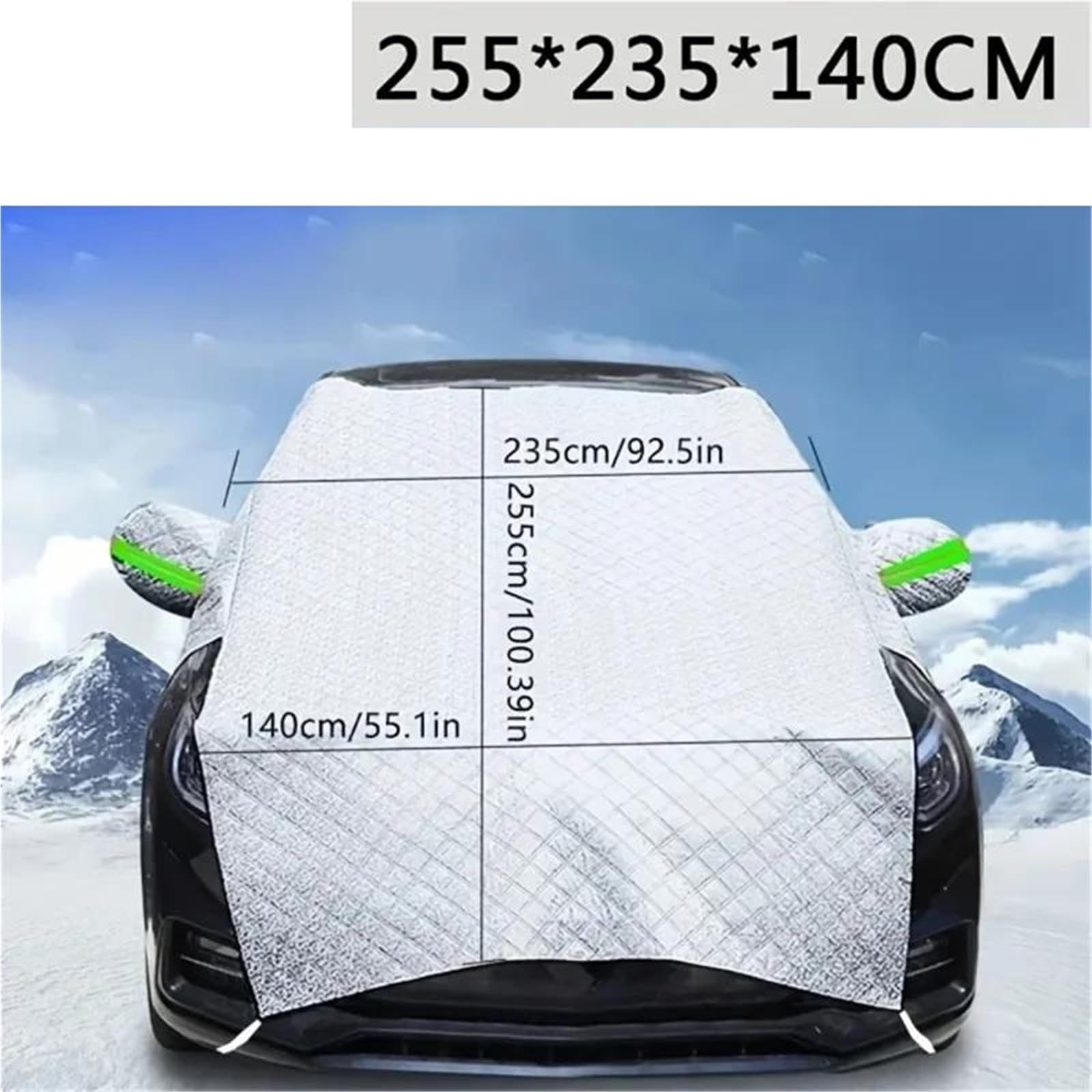 Couverture Pare-Brise Voiture Couverture De Neige Magnétique pour Pare-Brise Avant De Voiture, Pare-Soleil Anti-Gel, Antigel, Vêtements De Voiture avec Aspiration De Neige
