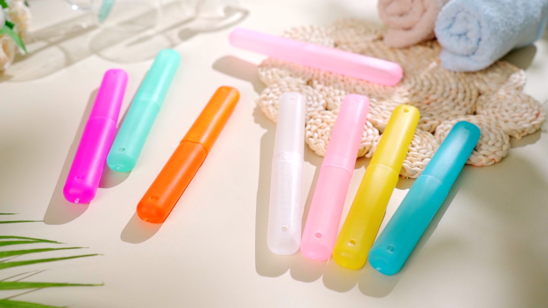 Amazon.com: 40 Pieces Travel Toothbrush Holder Case Portable