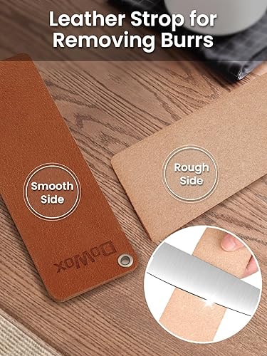 Miniatura 6 de Kit de piedra de afilar de diamante, afilador de cuchillos de grano 3 lados 400/1000/8000 para hoja afilada, piedra de afilar de diamante y cerámica