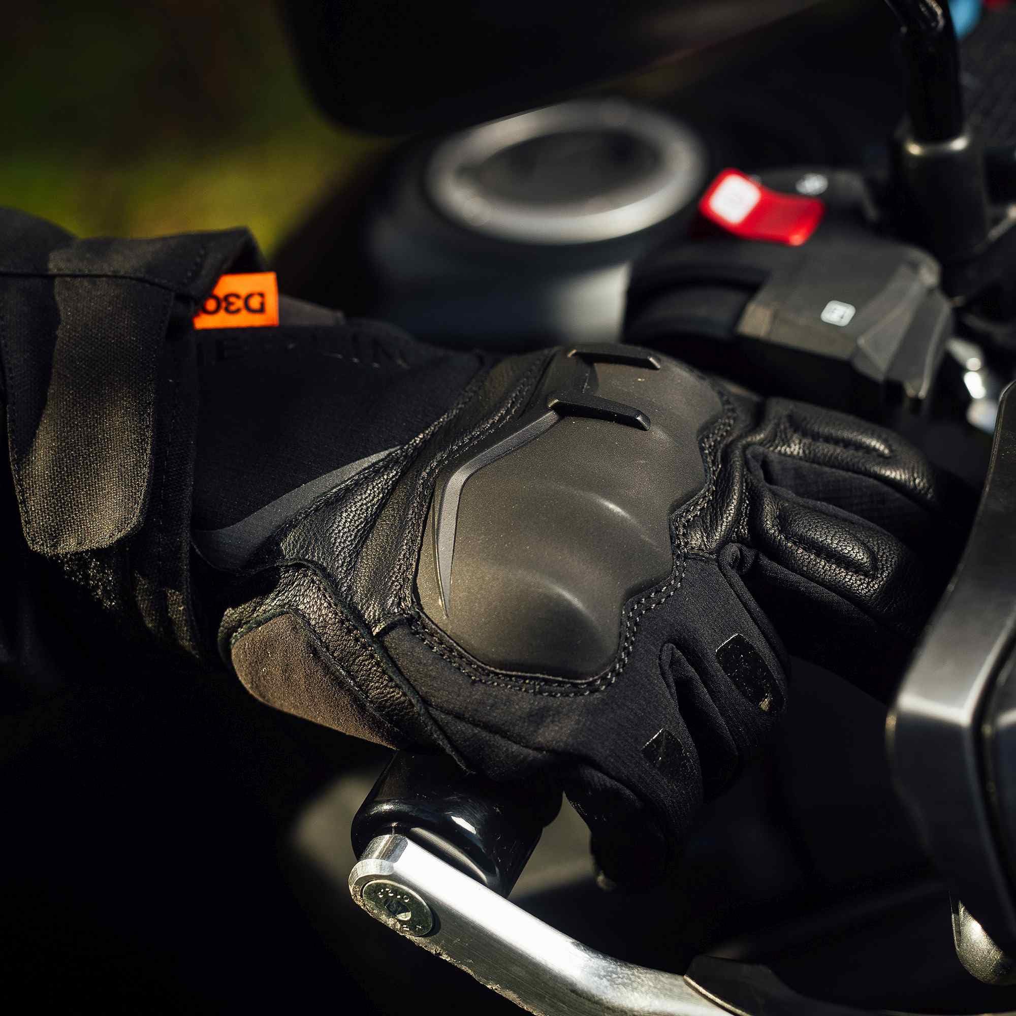 Merlin Denali D3O wasserdichte Motorrad Handschuhe, czarny/szary, S