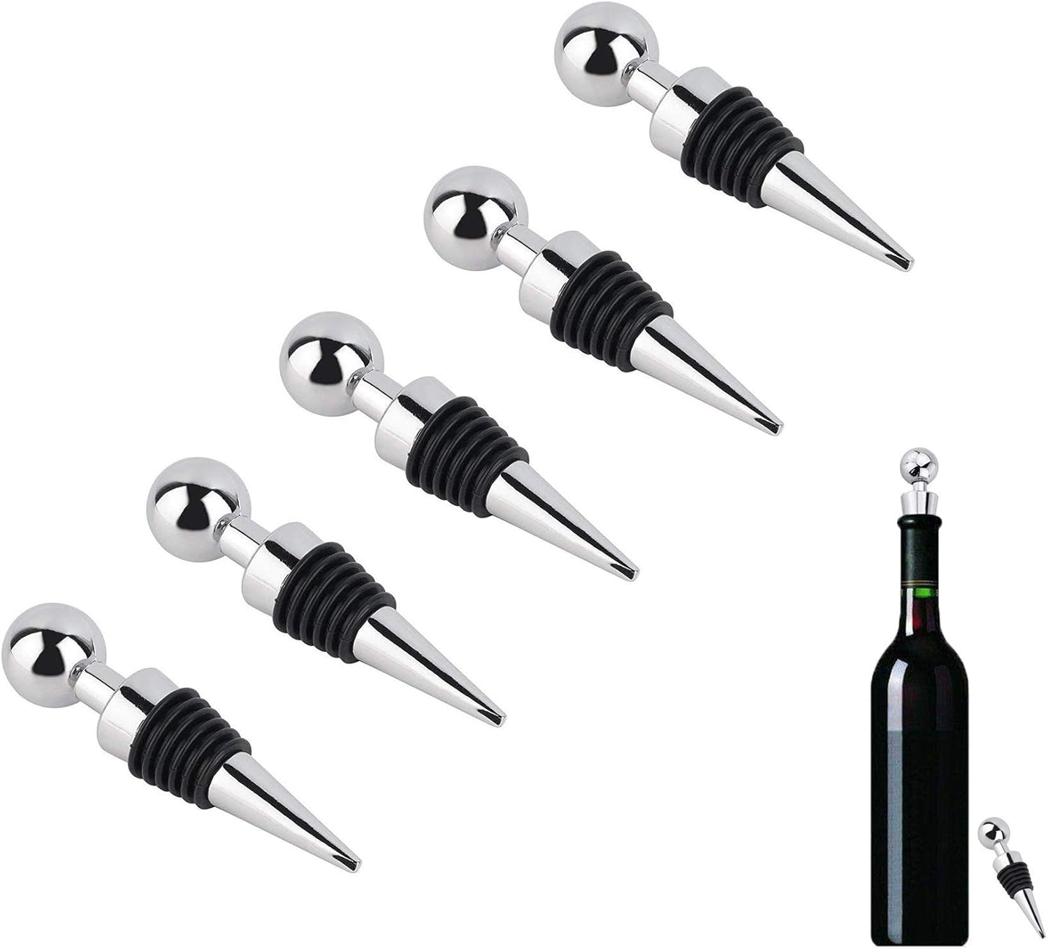 5 Stück FlaschenverschlussWein StopfenWein gehobenen Weinflasche