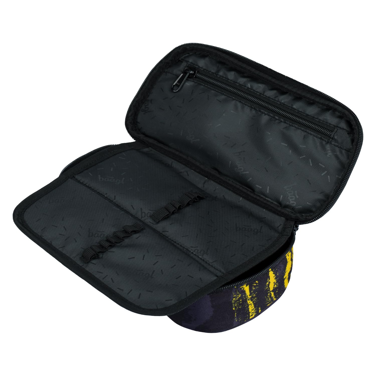 Baagl Pencil Case for Girls & Boys - School Pencil Case with 12 Pen Holders & 2 Compartments, Dune, 23 x 12 x 5 cm - Image 3